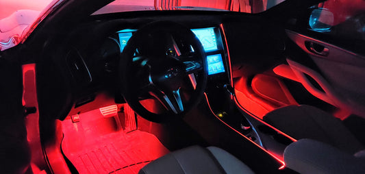 Custom LED Interior Footwell Lighting Kit - Multicolor - Addressable
