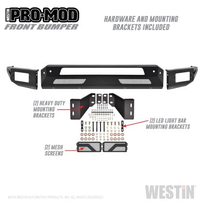 Westin WES58-41195 Ram 2500 3500 Pro-Mod Front Bumper (Textured Black) - (58-41195)