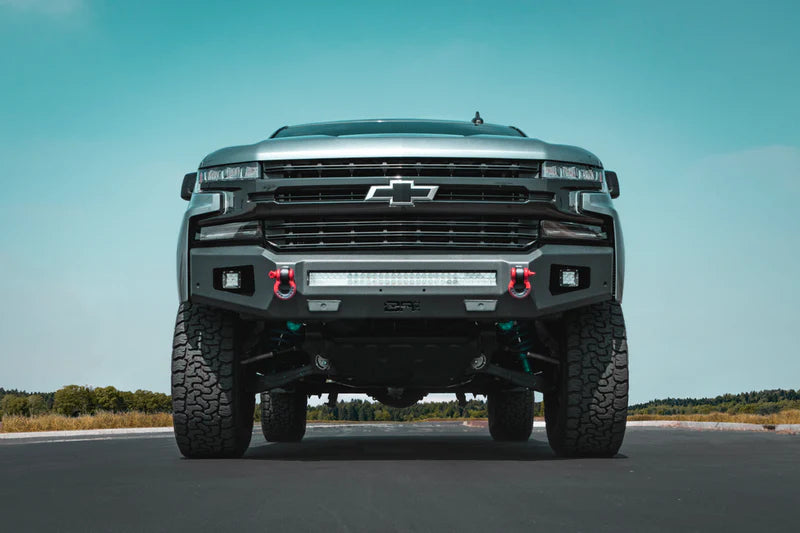 Body Armor GM19344 Chevrolet Silverado 2019+ | Ambush Front Bumper (Black) (GM-19344)